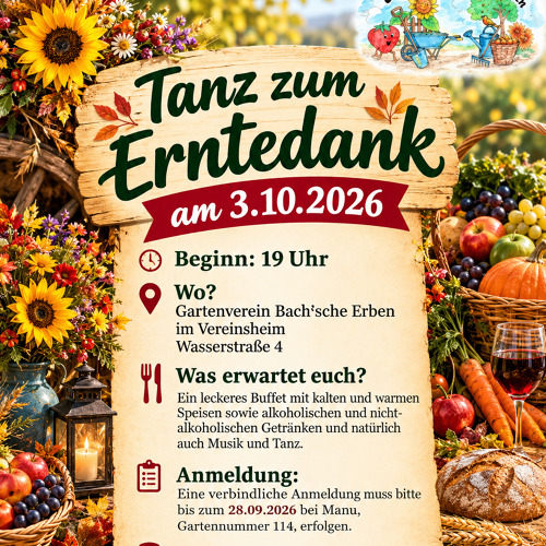 Einladung: Tanz zum Erntedank
